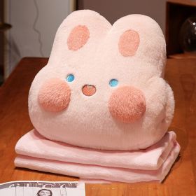 Four Seasons Universal Car Office Rug (Option: Pink Rabbit-Pillow And Blanket)