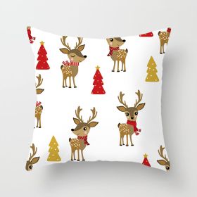 Christmas Household Pillow Cushion Pillowcase (Option: DRD210 13-45x45cm)