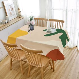 Atmosphere Soft Tablecloth Wash-free Waterproof And Oil-proof (Option: ZBQ870012-90x140cm)