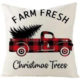 Christmas Fashion Simple Linen Printed Pillowcase (Option: JYM131 8-45x45cm)