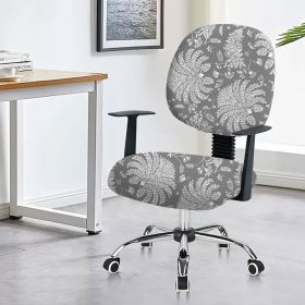 Chair Cover Office Computer Armrest (Option: Numerous Leaves-45x 45cm)