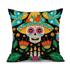 Halloween Horror Theme Party Decoration Printed Pillowcase (Option: QJ0522 13-45x45cm)