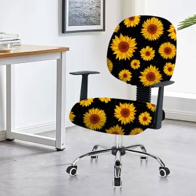 Chair Cover Office Computer Armrest (Option: Sun-45x 45cm)