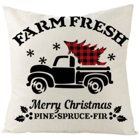 Christmas Fashion Simple Linen Printed Pillowcase (Option: JYM131 1-45x45cm)