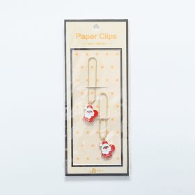 Creative Santa Claus Bookmark Elk Bell Golden Clip (Option: Santa SQ5001)