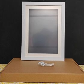 Children's Art Wooden Photo Frame Decoration (Option: White-1 Pack)