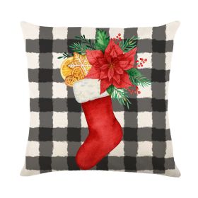 Christmas Combination Pillow Cover Home (Option: QJ14-45 X45cm Without Pillow)