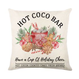 Christmas Combination Pillow Cover Home (Option: QJ4-45 X45cm Without Pillow)