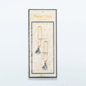 Creative Santa Claus Bookmark Elk Bell Golden Clip (Option: Christmas Tree SQ5005)