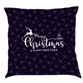 Christmas Car Pillow Cushion Gift (Option: J-45x 45 Linen Pillowcase)