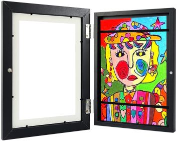 Children's Art Wooden Photo Frame Decoration (Option: Black-1 Pack)