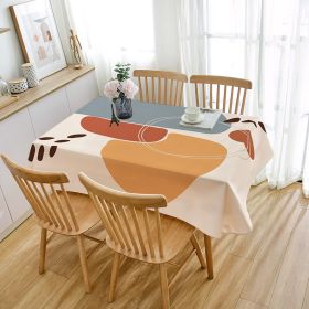 Atmosphere Soft Tablecloth Wash-free Waterproof And Oil-proof (Option: ZBQ87008-70X70CM)