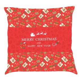 Christmas Car Pillow Cushion Gift (Option: P-45x 45 Linen Pillowcase)