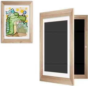 Children's Art Wooden Photo Frame Decoration (Option: Wood-1 Pack)