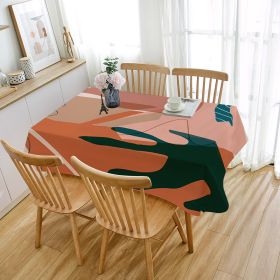 Atmosphere Soft Tablecloth Wash-free Waterproof And Oil-proof (Option: ZBQ87005-90x140cm)