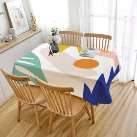 Atmosphere Soft Tablecloth Wash-free Waterproof And Oil-proof (Option: ZBQ87002-70X70CM)