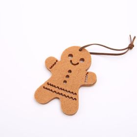 Christmas Gingerbread Man Felt Pendant (Option: Style 1)