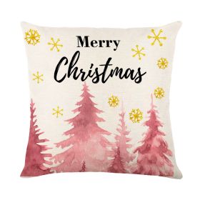 Christmas Combination Pillow Cover Home (Option: QJ7-45 X45cm Without Pillow)