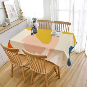 Atmosphere Soft Tablecloth Wash-free Waterproof And Oil-proof (Option: ZBQ87001-90x140cm)