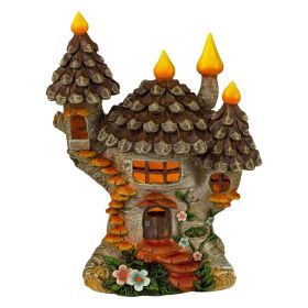 Elf Fairy Door Fairy Tale Door Courtyard Wooden Decoration Ornaments (Option: 6 Style-Flat)