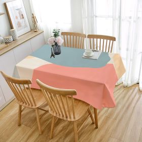 Atmosphere Soft Tablecloth Wash-free Waterproof And Oil-proof (Option: ZBQ87009-90x140cm)