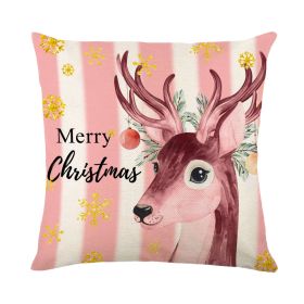 Christmas Combination Pillow Cover Home (Option: QJ5-45 X45cm Without Pillow)