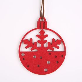 Christmas Gingerbread Man Felt Pendant (Option: Style 2)