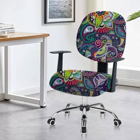 Chair Cover Office Computer Armrest (Option: Barley-45x 45cm)