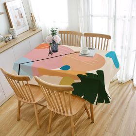 Atmosphere Soft Tablecloth Wash-free Waterproof And Oil-proof (Option: ZBQ87004-90x140cm)