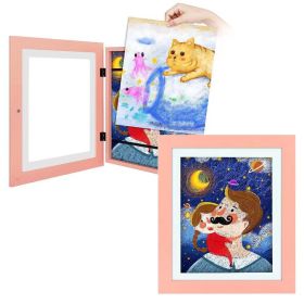 Children's Art Wooden Photo Frame Decoration (Option: Pink-1 Pack)