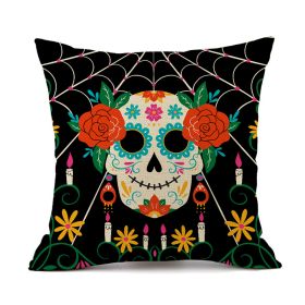 Halloween Horror Theme Party Decoration Printed Pillowcase (Option: QJ0522 14-45x45cm)