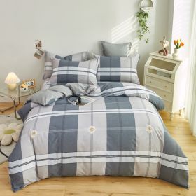 Cotton Single And Double Student Dormitory Three Piece Quilt Cover (Option: Fashion style-Single Quilt Cover 160 X210cm)