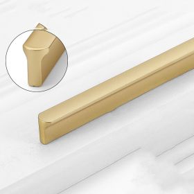 Gold Wardrobe Door Handle Lengthened Aluminum Alloy Cabinet Drawer Cabinet Door Handle (Option: I shape Gold600)