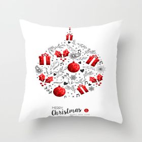 Christmas Household Pillow Cushion Pillowcase (Option: DRD210 4-45x45cm)