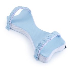 Dual-purpose Knee Pillow Sleep Footrest Cushion Pregnant Women Side Sleeping Memory Foam Leg Lock Pillow (Option: Light Blue-53 √ó 23 √ó 8cm)