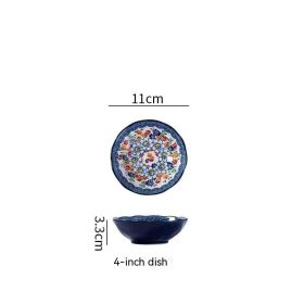 Polish Colored Ceramic Underglaze Tableware Set (Option: 4.25discs)