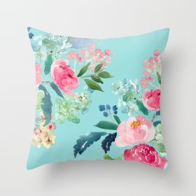 Fashion Simple Flower Pillow Cover (Option: DRD45 7-45x45cm)