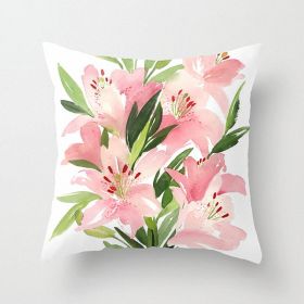 Fashion Simple Flower Pillow Cover (Option: DRD45 8-45x45cm)