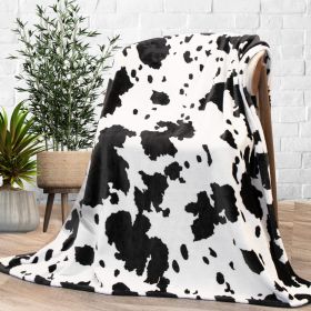 Cow Print Blanket Flannel Blanket (Option: 3style-70 √ó 100cm)