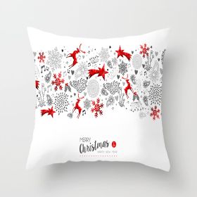 Christmas Household Pillow Cushion Pillowcase (Option: DRD210 3-45x45cm)