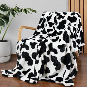 Cow Print Blanket Flannel Blanket (Option: 2style-100 √ó 130cm)