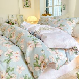 Cotton Four-piece Set Simple Small Floral Bedding (Option: Ageless-150cm)