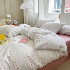 Cotton Four-piece Set Simple Small Floral Bedding (Option: Alice-180cm)