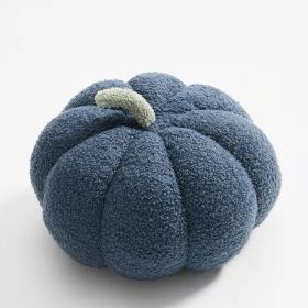 Simple Small Pumpkin Pillow Cute Sofa Cushion (Option: Dark Blue-48cm)